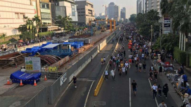Suasana saat Car Free Day 