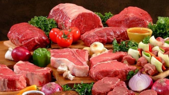 Ilustrasi daging kurban.