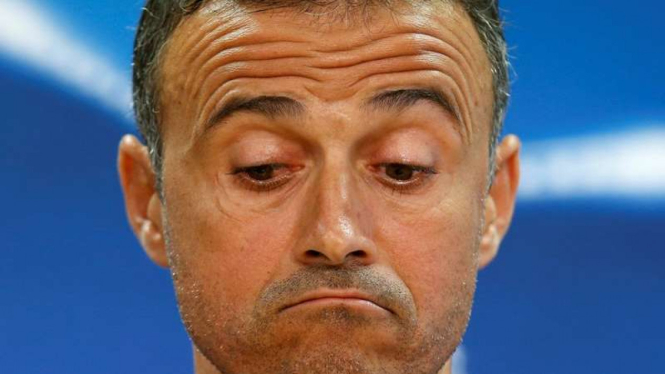 Pelatih Barcelona, Luis Enrique.