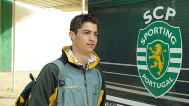 Cristiano Ronaldo saat masih memperkuat Sporting Lisbon