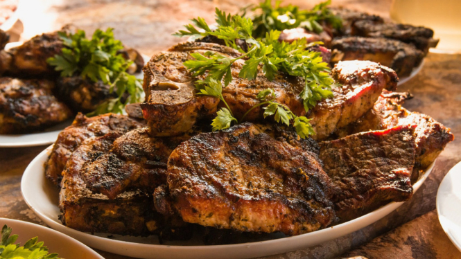 Ilustrasi daging.
