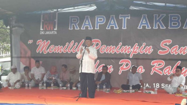 Amien Rais hadiri Rapat Akbar Forum RT RW Jakarta Utara.
