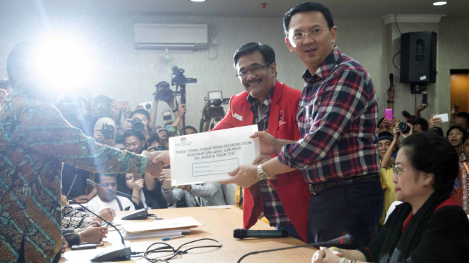 Basuki Tjahaja Purnama dan Djarot Saiful Hidayat.