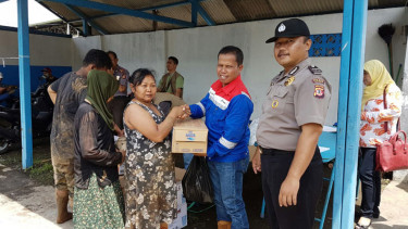 Posko Pertamina Peduli Salurkan Bantuan Banjir di Garut, Jabar