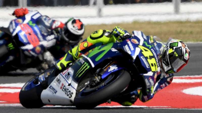 Pembalap Yamaha, Valentino Rossi dan Jorge Lorenzo
