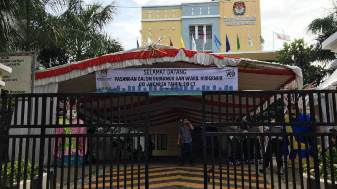 Suasana di kantor KPU Provinsi DKI Jakarta, Jumat, 23 September 2016.