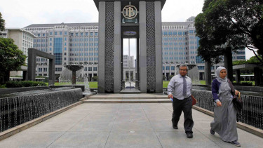 Kantor pusat Bank Indonesia di Jakarta. 