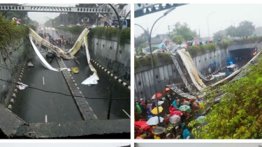 Jembatan penyeberangan orang di Pasar Minggu