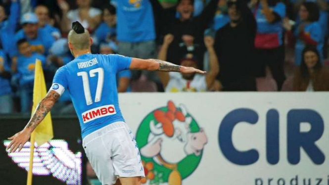 Gelandang Napoli, Marek Hamsik.