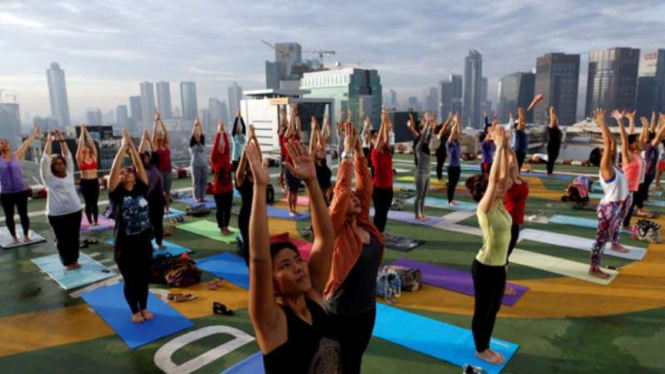Olahraga Yoga.
