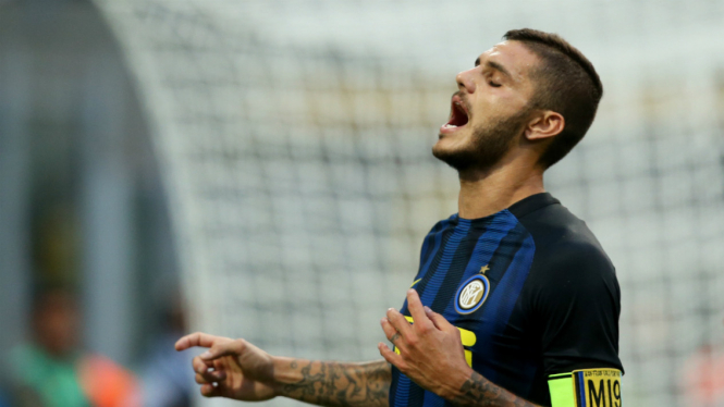 Pemain Inter Milan Mauro Icardi.
