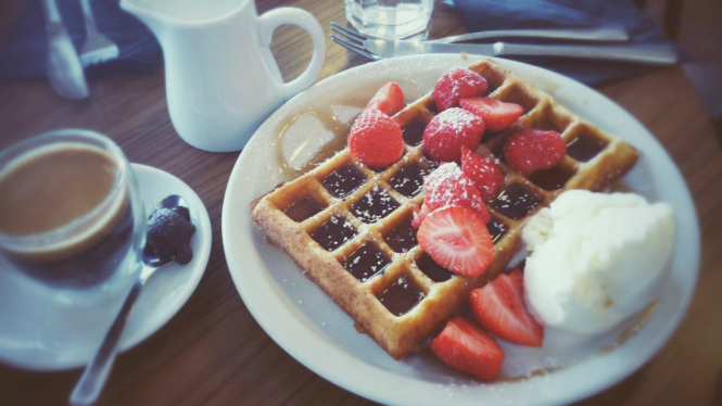 Ilustrasi waffle.