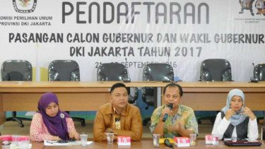 KPU Provinsi DKI gelar rapat pleno.