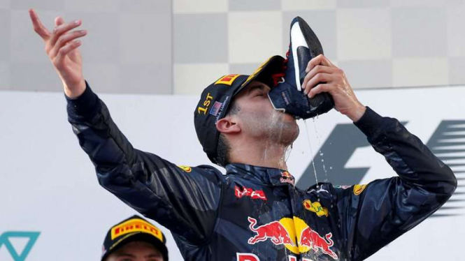 Pembalap Tim Red Bull, Daniel Ricciardo