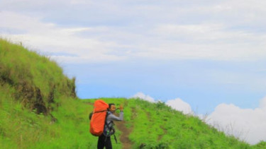 Sugeng ketika melakukan perjalanan ke Gunung Rinjani.