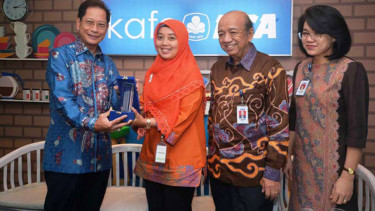 Presiden Direktur PT Bank Central Asia Tbk (BCA) Jahja Setiaatmadja 