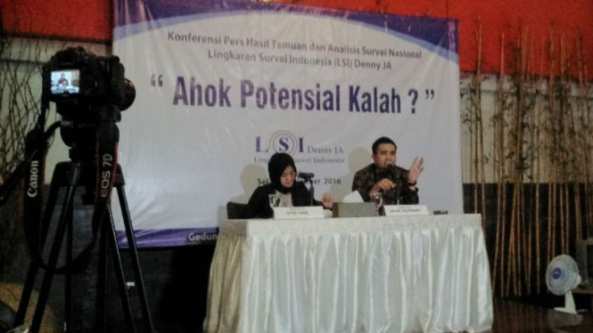 Hasil survei LSI, Ahok pontensial kalah di Pilkada DKI 2017.