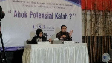 Hasil survei LSI, Ahok pontensial kalah di Pilkada DKI 2017.