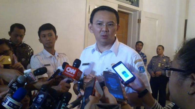 Gubernur DKI Jakarta, Basuki Tjahaja Purnama alias Ahok.