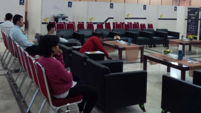 Suasana pendaftaran tax amnesty Periode II di kantor pusat DJP, Gatot Subroto.
