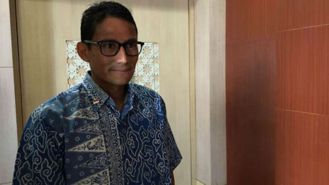 Bakal calon wakil gubernur DKI Sandiaga Uno.