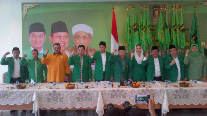 PPP kubu Djan Faridz saat deklarasikan dukungan untuk Ahok-Djarot