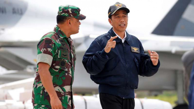 Gatot Nurmantyo saat masih jadi Panglima TNI bersama Presiden Joko Widodo beberapa waktu silam.