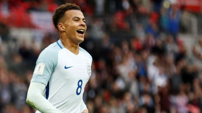 Gelandang Timnas Inggris, Dele Alli.