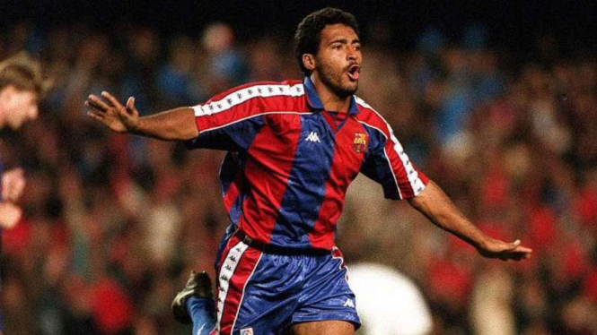 Romario, saat berseragam Barcelona