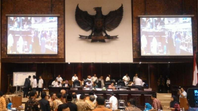 Para anggota Dewan Perwakilan Daerah saat menggelar sidang paripurna beberapa waktu lalu. 