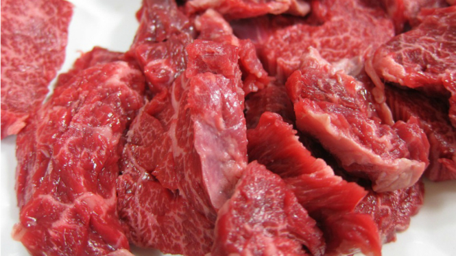 Ilustrasi daging merah.