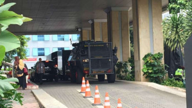 Pengamanan di Balai Kota DKI antisipasi demo FPI.