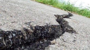 Ilustrasi gempa bumi.