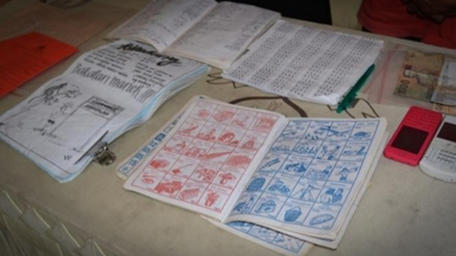 Ilustrasi judi togel.
