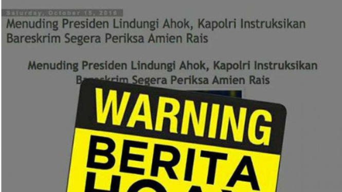 Informasi tidak benar atau hoax 