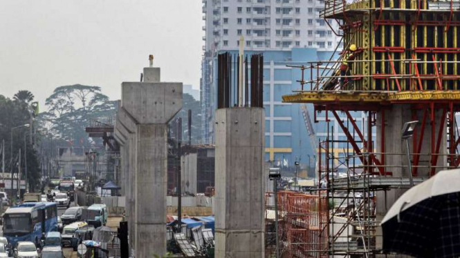 Proyek pembangunan jalur Mass Rapid Transit (MRT).