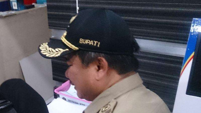 Bupati Garut, Rudy Gunawan saat melakukan sidak