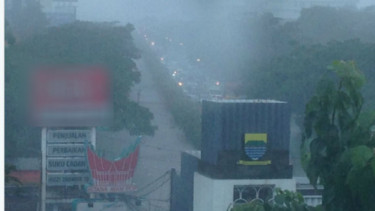 Kawasan Pasteur, Bandung, Jawa Barat terendam banjir
