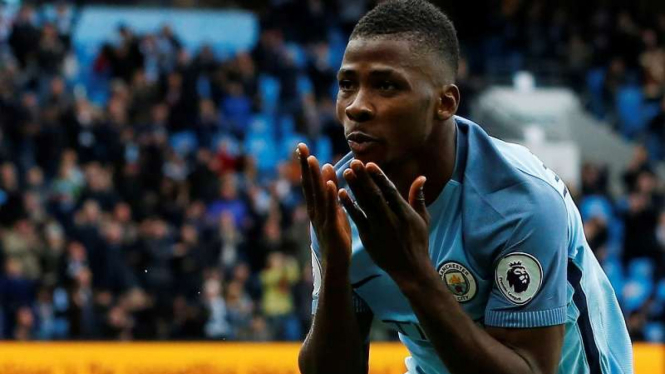 Penyerang Manchester City, Kelechi Iheanacho