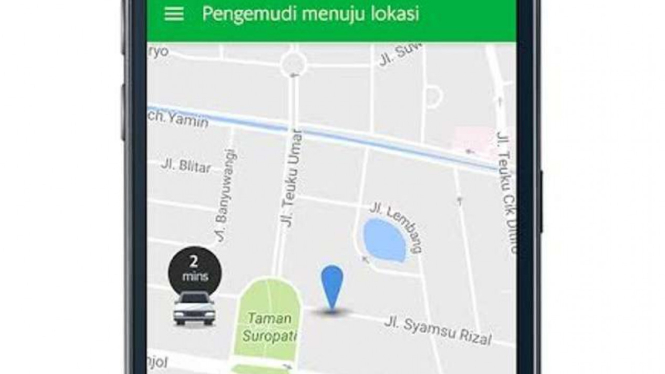 Aplikasi Grab.