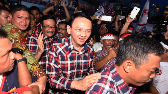 Pasangan Basuki Tjahaja Purnama (Ahok) dan Djarot Saiful Hidayat.