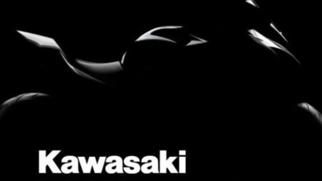 Teaser motor baru Kawasaki di Indonesia.