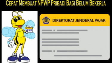 Ilustrasi proses pembuatan NPWP.