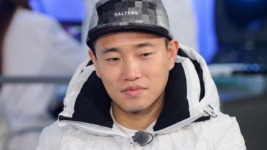 Gary saat syuting Running Man.