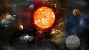Ilustrasi planet kesembilan.