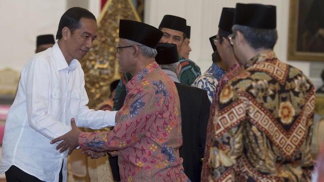 Pertemuan presiden Jokowi dengan ormas Islam (foto ilustrasi)