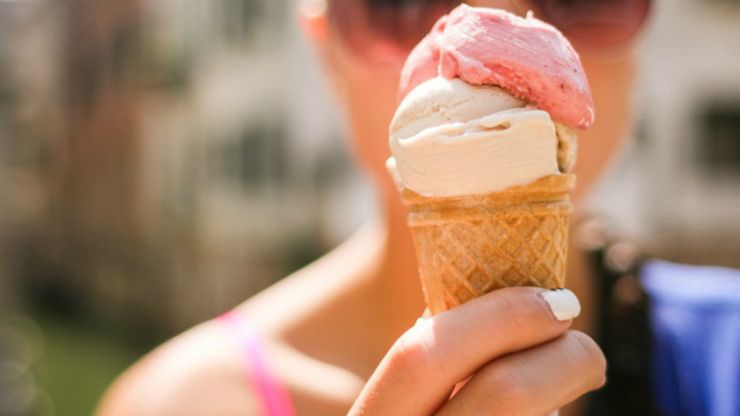 Ilustrasi es krim.