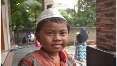 Adit yang kini sudah tinggal di panti asuhan