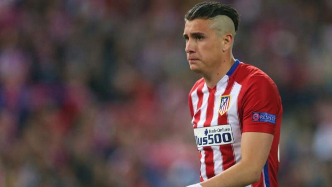 Pemain belakang Atletico Madrid, Jose Maria Gimenez