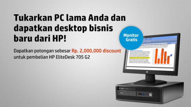 Tukarkan PC Lama Anda dan Dapatkan Desktop Bisnis Baru dari HP